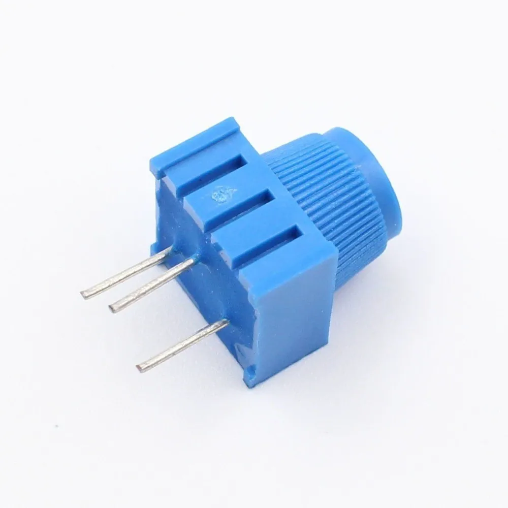 3386P-1-103 (10K)/102 (1K)/104 (100K)/503 (50K) Top-adjustable Hatted Precision Adjustable Potentiometer, Inline, Environmentall