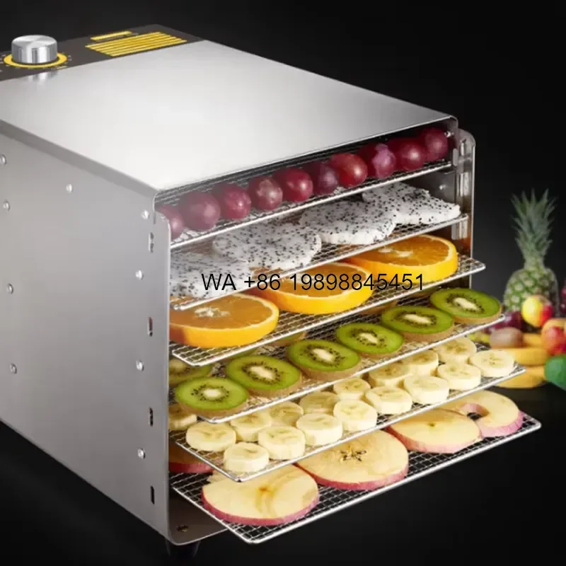Wmwmnu 6 Layers Heat Pump Fruit Food Dryer Dehydrator Multifunctional for Jujube Mango Kiwi Apricot Fig Tray Dryer