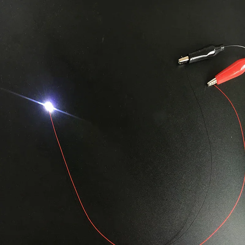 Light Railway Models! 10pcs 0805 FLASHING LED SMD Lamp Wired Micro Litz Led Pre-soldered Chip 30cm 3V Railway Model Toy