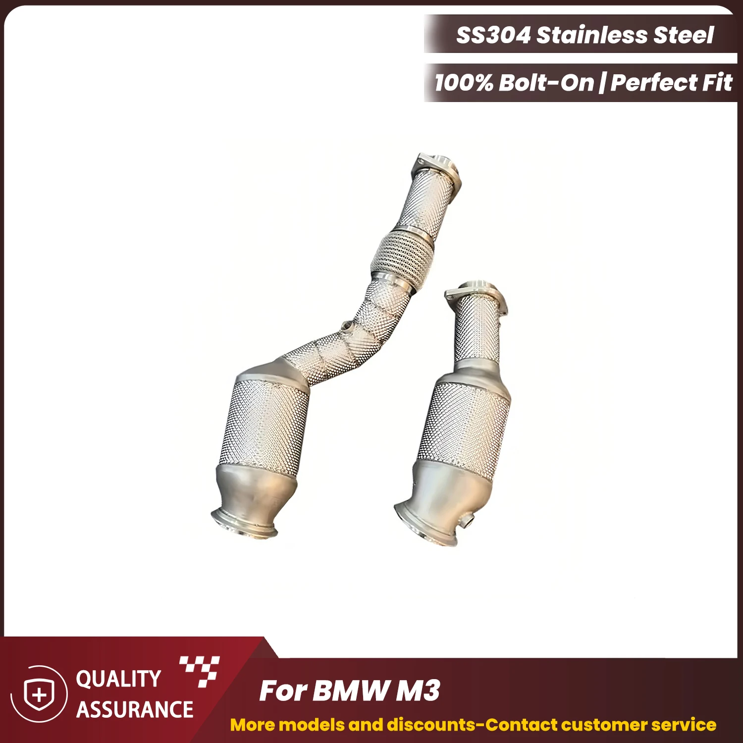 

Простая установка ECCF Спортивная водосточная труба с теплозащитным экраном для BMW M3 Агрессивный выхлопной звук Высокая производительность Обновление