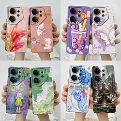 Soft Case for Tecno Camon 20 Premier CK9n Phone Casing 20premier 5G Case Lovely Printed Butterfly Painted Silicone Cover Funda