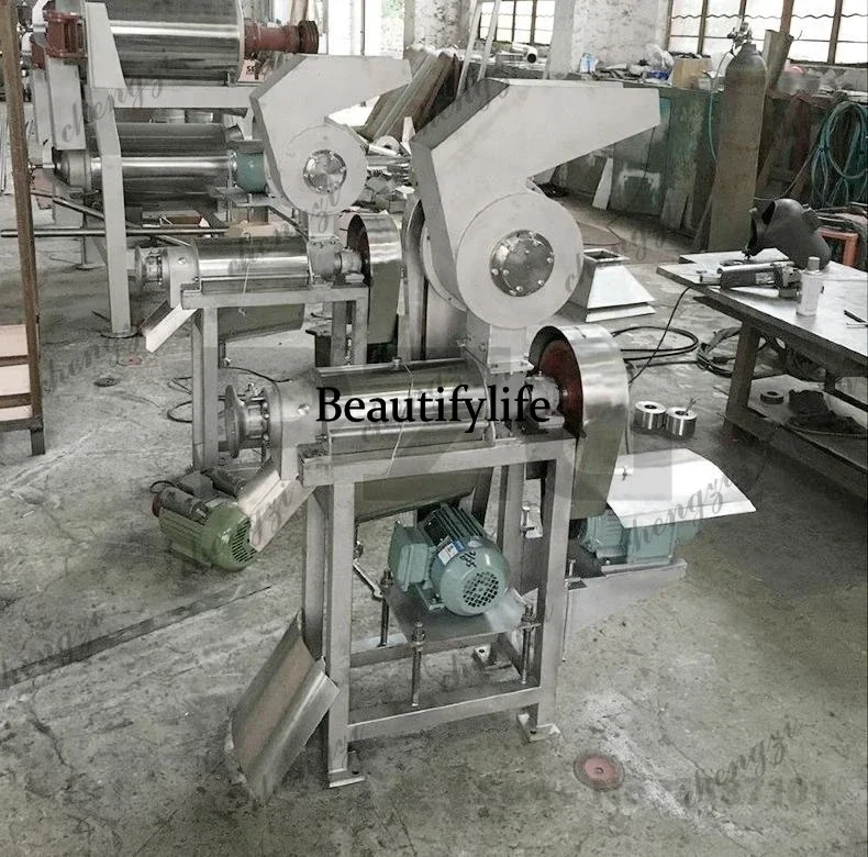 Fruit And Vegetable Juicer Apple Juice Extracting Machine Screw Press Squeezing Juice Extractor Machine With Crusher Optional