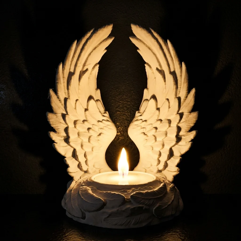 3D-gedruckter Kerzenhalter ohne Lampe, Tischkerzenständer, Heimdekoration, Ornament, Festivalgeschenk, leichter Fehler.
