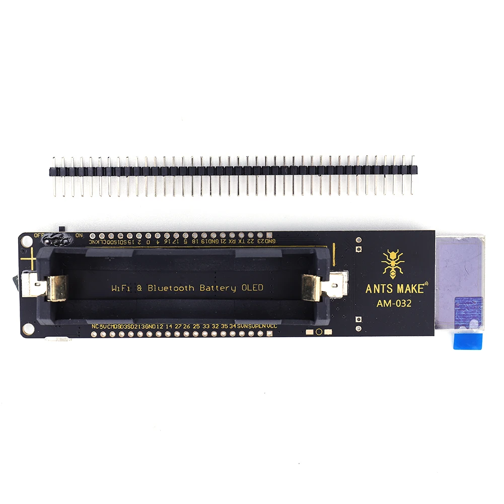 ESP32 Development Board with 18650 Battery Holder 0.96 Inch OLED Display WiFi Bluetooth-compatible ESP-WROOM-32 Module