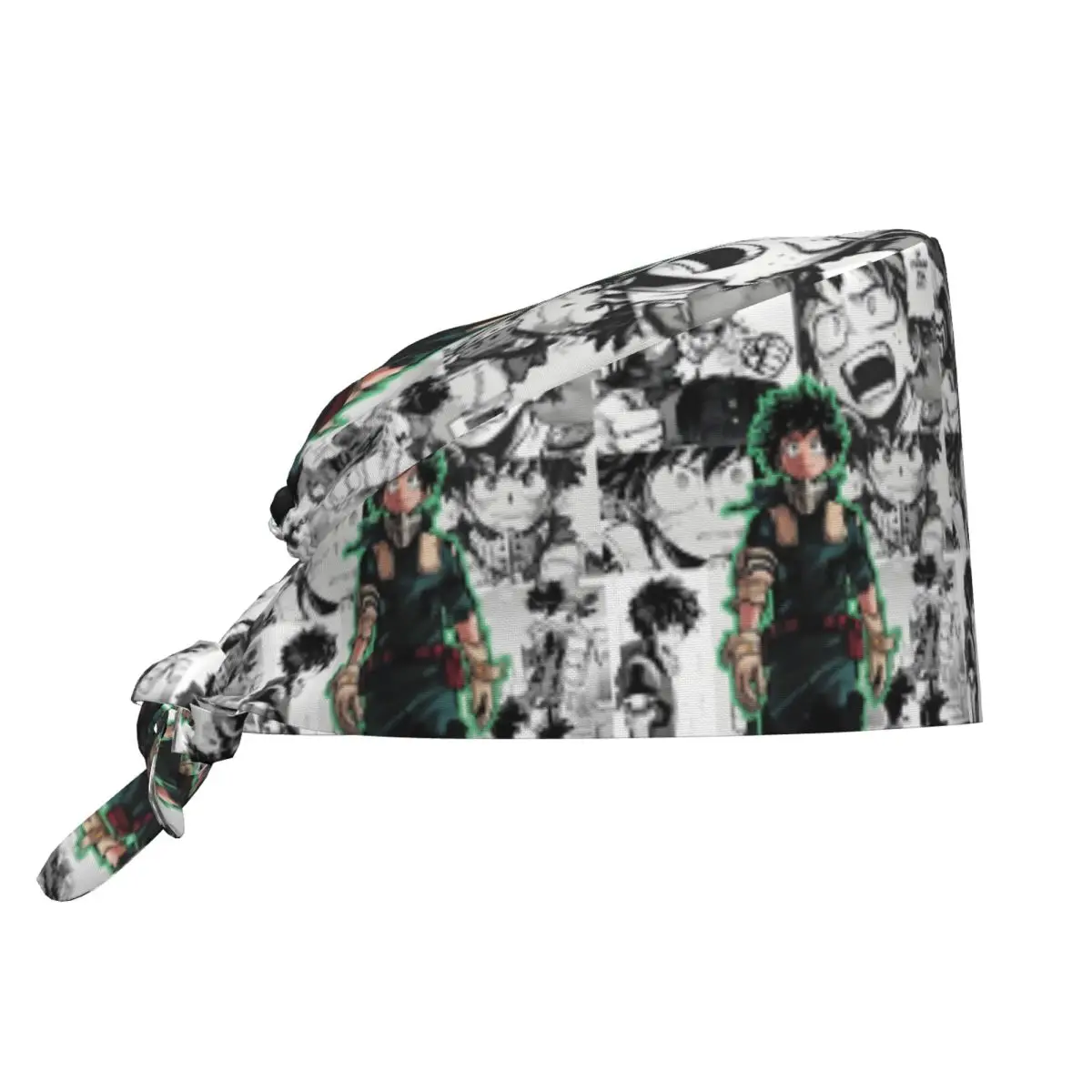 

My H-Heros Academias Dekus Cleaning Working Cap Men Hero Anime Graphic Japan Style Scrub Cap Surgicals Hat Nurse Scrubs Hat