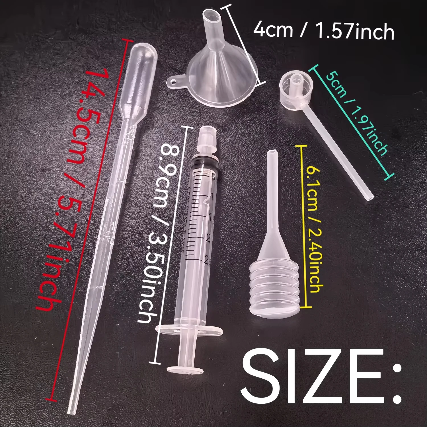 10 Piece Perfume Filling Tool Set, Syringe Extractor, Funnel, Dropper, Spring Dropper, Pump Extractor view 4