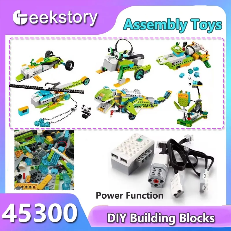 Creative DIY Programed Robotics 45300 Electronic Bricks Educational  Puzzle Building Blocks Power Functions Toys For Robot Cars