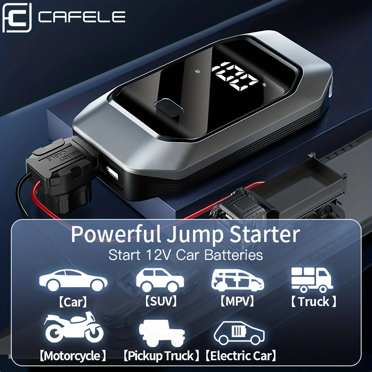 Car jump starter 8000mAh/12000mAh portable automotive car battery charger power bank 12v emergency booster for car