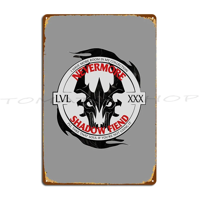 Shadow Fiend Metal Plaque Poster Living Room Personalized Wall Decor Garage Decoration Designing  Tin Sign Poster