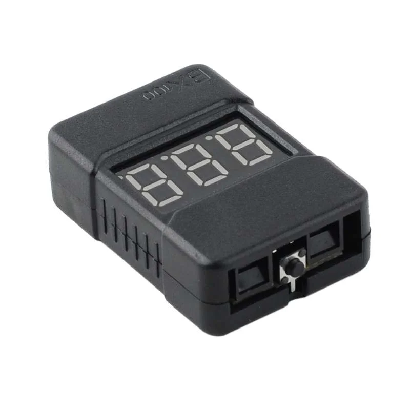 BX100 Batteriespannungstester – 1–8S Lipo-Niederspannungsalarm mit LCD-Display für RC Drone FPV Racing-Modelle