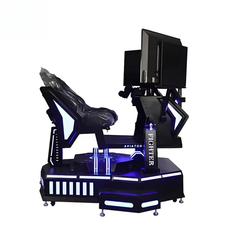 منصة الحركة الكهربائية ثلاثة شاشات 3 محاور مغامرة VR سباق السيارات محاكي لمركز التسوق العام الداخلي/الخارجي #3