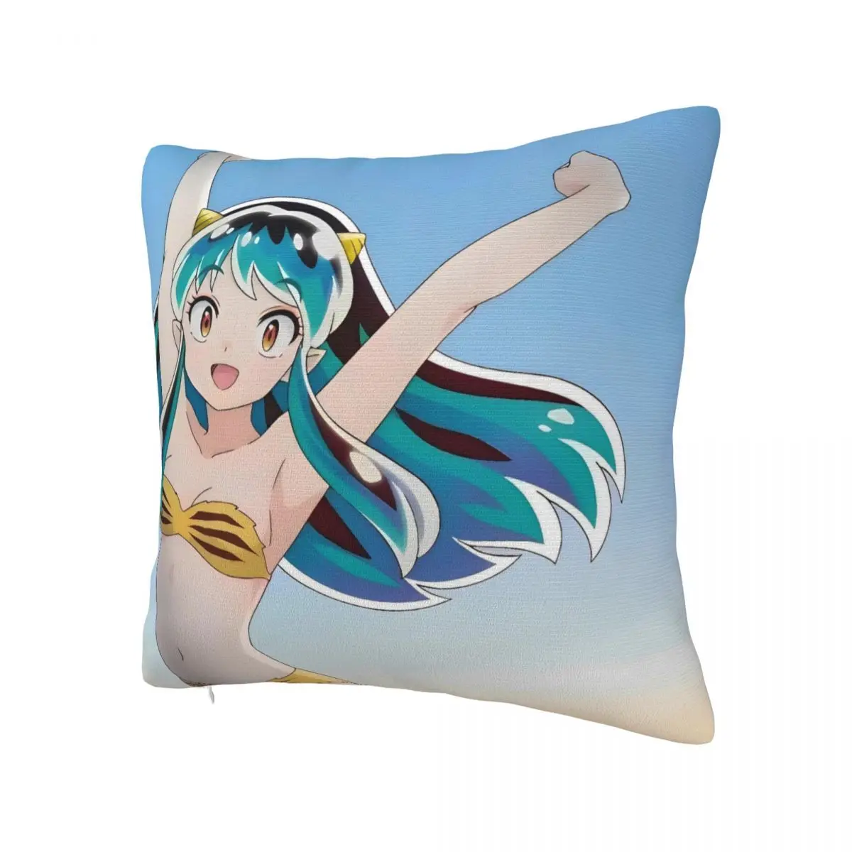 وسادة غطاء أنيمي Urusei Yatsura الجرافيك غطاء الوسادة الجدة كيس وسادة لحفل زفاف ديكور المنزل سادات #2