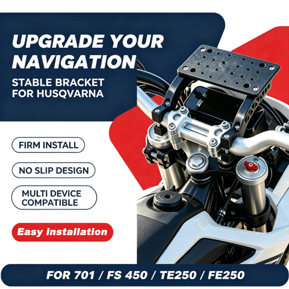 For FS 450/ FC 450 Motorcycle Accessories Mobile Phone Holder Stand Navigation Plate Bracket For Husqvarna TX300/ FX 350/ FX450