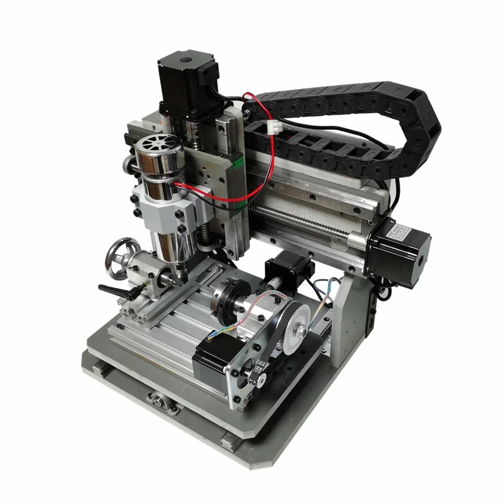 DIY Mini CNC 3020 PVC Engraving Milling Machine 5Axis for PCB Drilling Wood Carving Cutter 4Axis Aluminum Router 500W USB Port