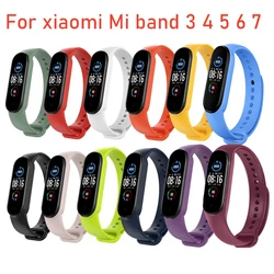 12 Pieces/pack Strap for Xiaomi Band 7 6 5 4 3  Silicone Bracelet for Mi Band