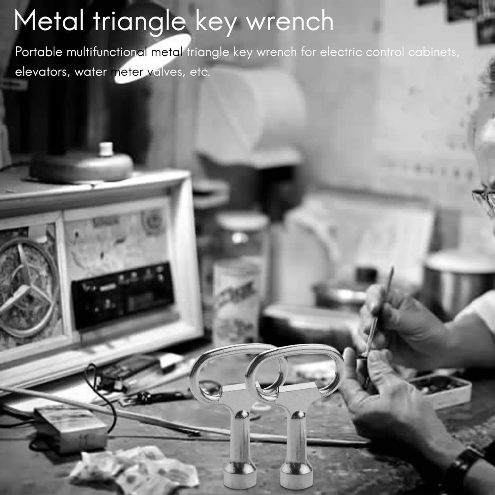 トリプルコーナー三角金属パネル、ボルト用キースロット、8mm x 2