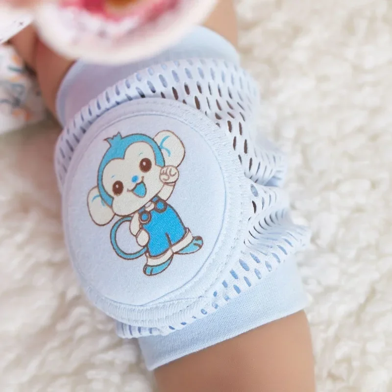 Cute Knee Protector Pads Kids Breathable Mesh Knee Pads Children Leg Crawling Elbow Safety Cushion Foot Warmer Legging