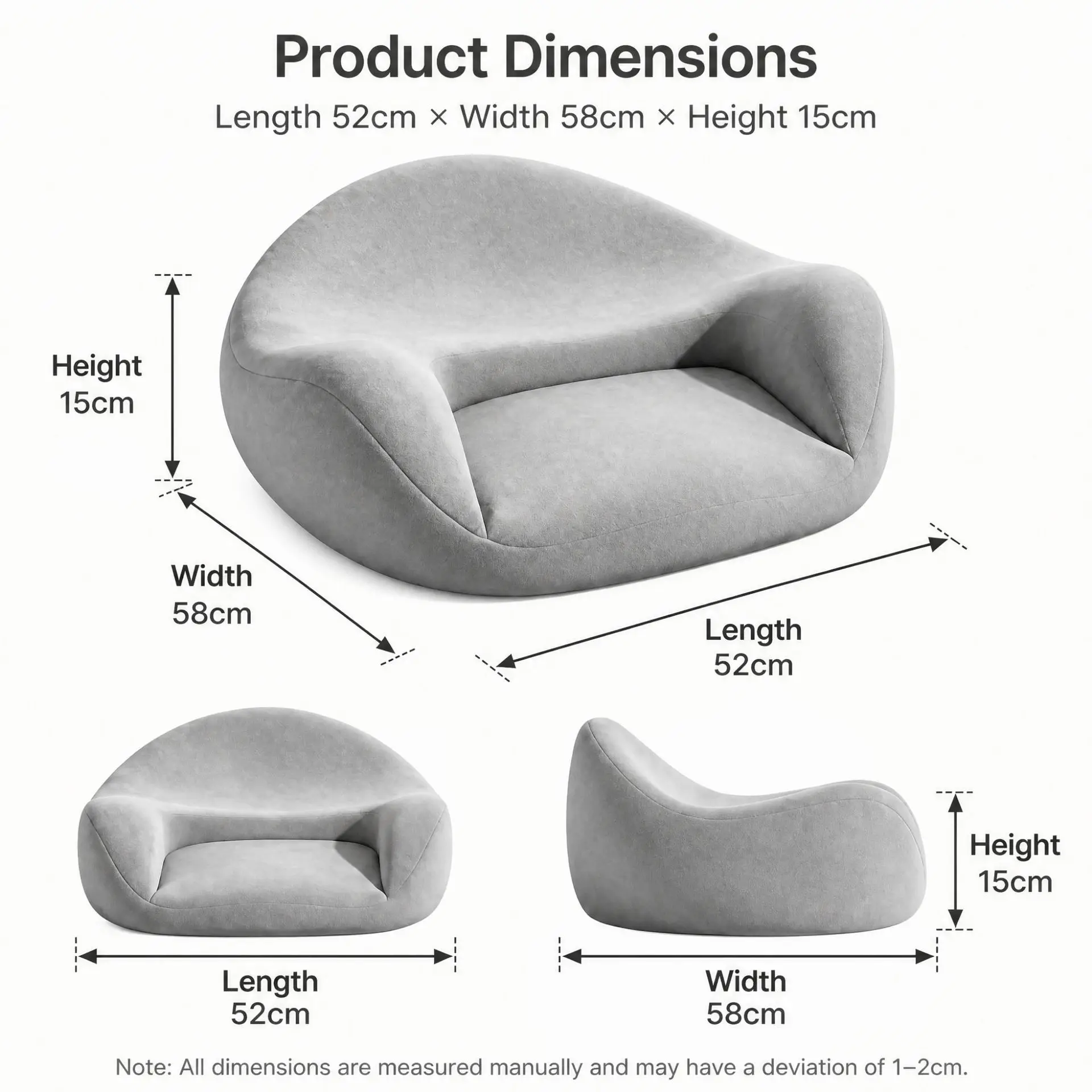Ergonomic Meditation Cushion, Meditation Futon, Home Meditation Cushion, Cross-Legged Yoga Balcony Chanting Kneeling Cushion