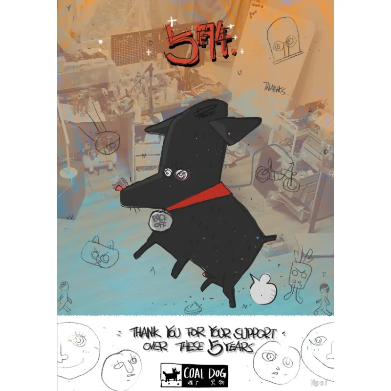 DAMTOYS สุนัขโคaldog ของแท้ ครบรอบที่ห้า ของสะสมโมเดลผลิตภัณฑ์สําเร็จรูปวัสดุยางนุ่ม