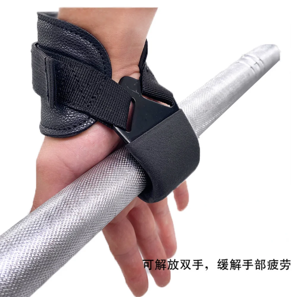 1 Pcs Weight Training Exercise Gym Hook Grip Belt Gloves Wrist Support Weightlifting