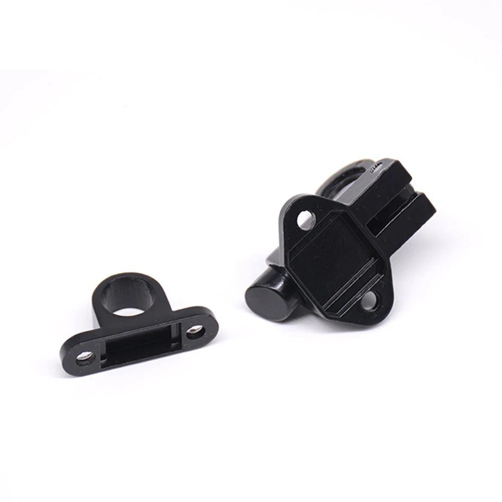 1 Set Self-closing Latch Bolt Aluminum Alloy Black/White/Silver Brand New 58 X 44 Mm Easy To Install High Quality