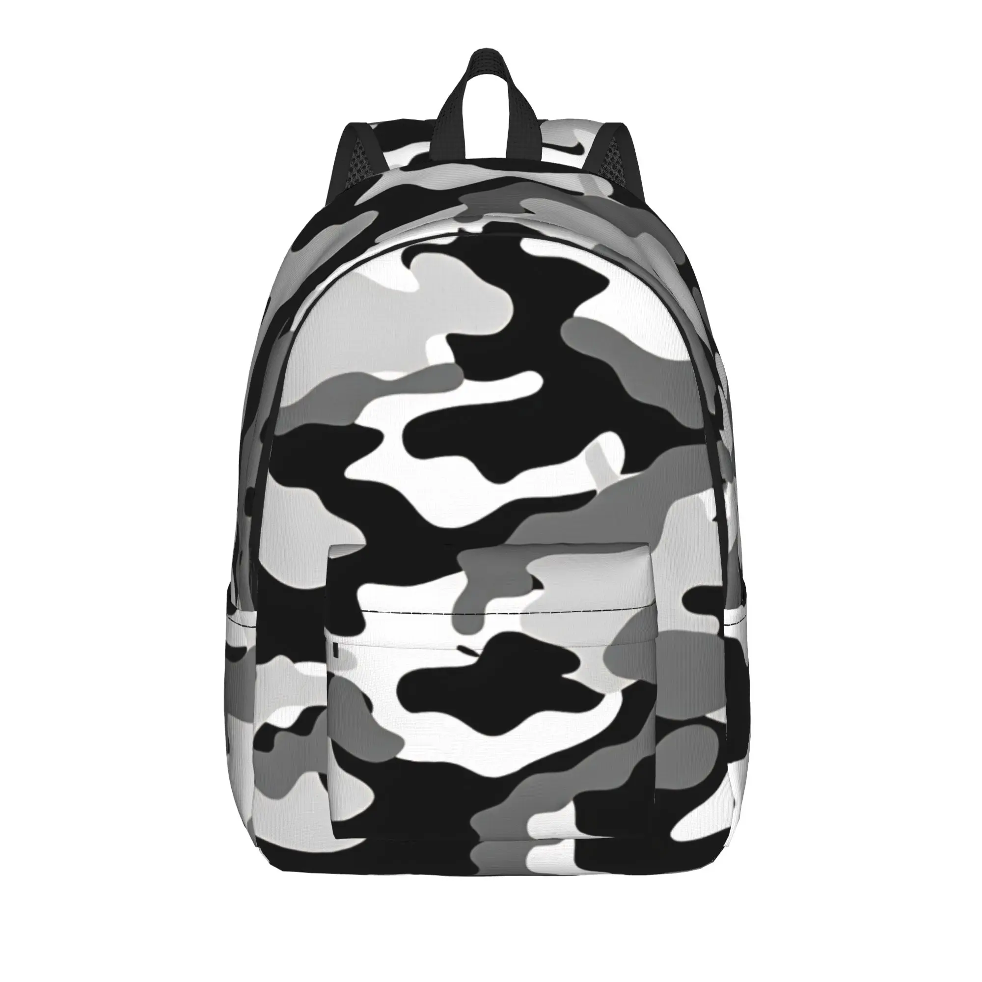 Urban Grey Camo Backpack  Camping Backpacks Student Streetwear School Bags Custom Large Rucksack