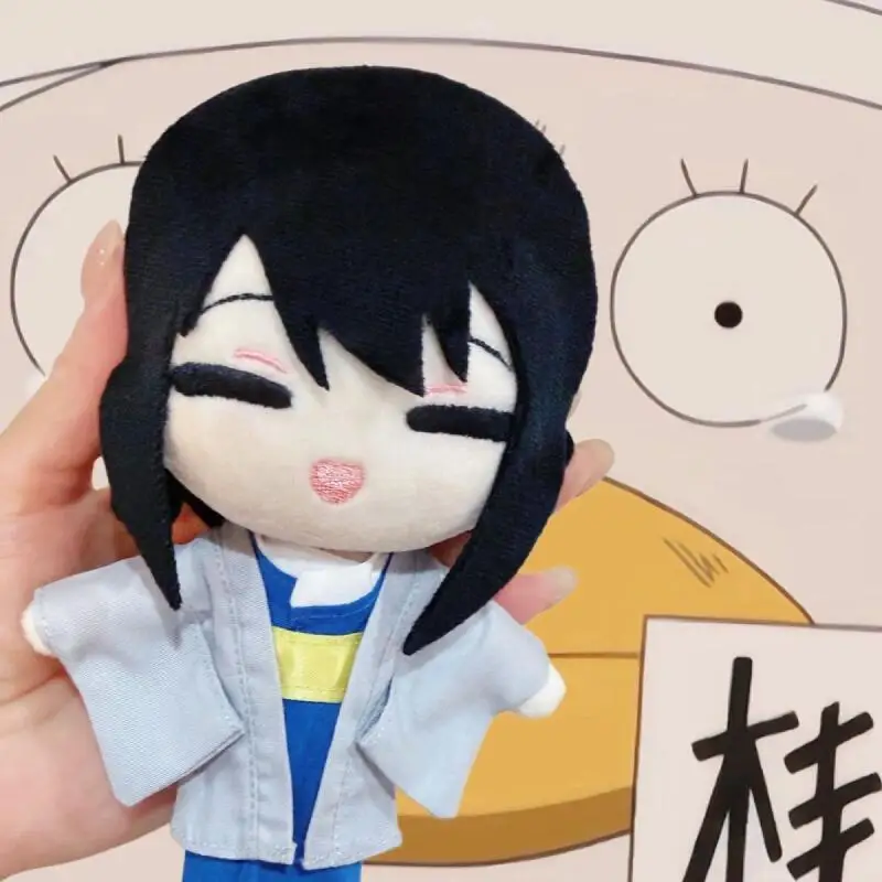 17Cm Japanese Anime Gintama Standing Posture Squint Eyes Smile Expression Plush Fill Doll Living Room Sofa Decorat Birthday Gift