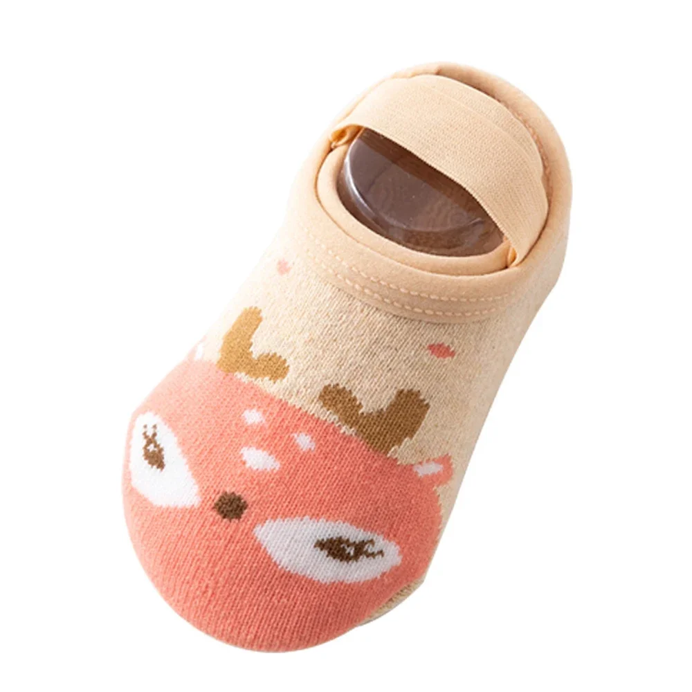 0-3Years Baby Boat Socks For Girls Boys Cotton Toddler Floor Socks Cute Cartoon Infant Anti-slip Sock Spring Autumn 2024