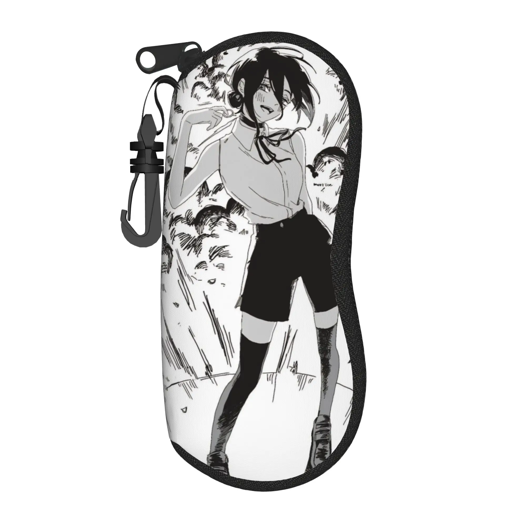 Reze Anime Girl Glasses Case Unisex Convenient Accessories Chainsawmans Eyewear Protector Charming Eyewear Container
