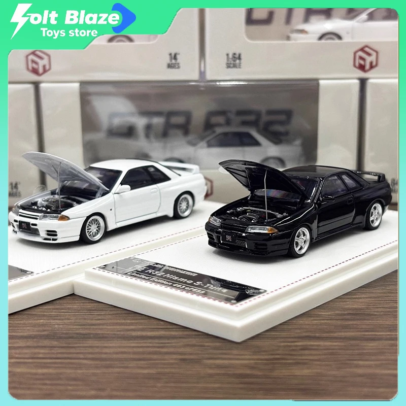 

Focal Horizon 1/64 Nissan GT-R R32 Nismo S-Tune с открывающимся капюшоном, модель автомобиля, имитация комнаты, модель для мальчика, коллекция, подарок