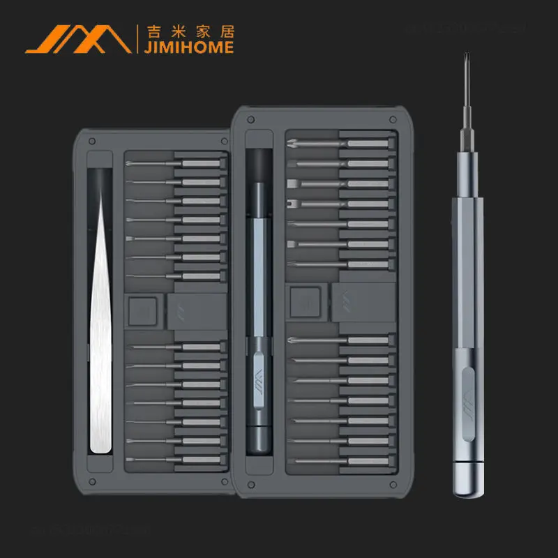 Xiaomi  Jimi Precision Screwdriver Set JM-GNT30 45mm Lengthened S2 Bits Strong Magnetic Repair for Mobile Phone Laptop