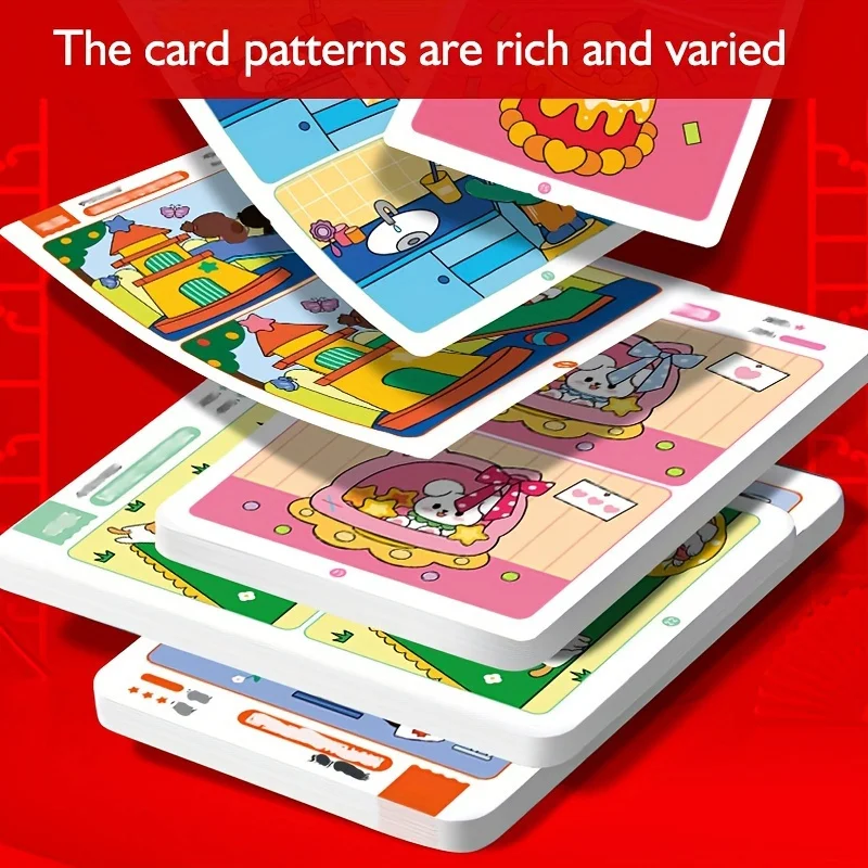 Spot the Difference Learning Game – Reusable Wipe-Off Cards for Children's Concentration & Observation Skills