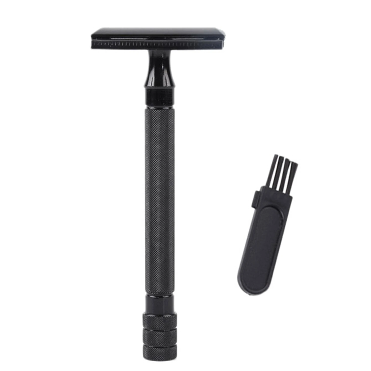 Double Edge Safety Long Handle Classic Safety Manual Holder Black