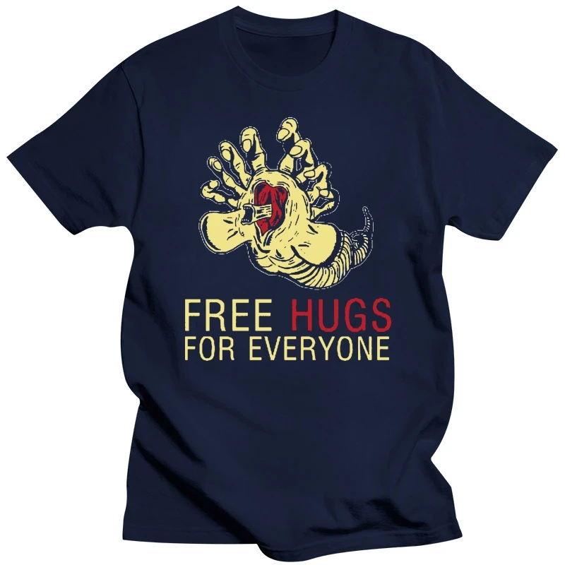 Men t shirt New Free Hugs For Everyone Facehugger Prometheus Weyland Fun Alien t-shirt novelty tshirt women