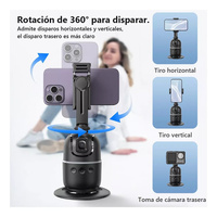 Roreta 360 Rotation Follow-up Gimbal Stabilizer Monopod Desktop Tracking Gimbal with Remote for Phone Tiktok Live Photography