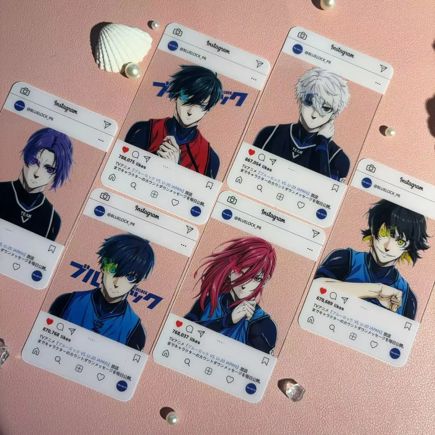 6Pcs/Set Cute Anime Three-Inch Photo Props Diy Cartoon Pvc Transparent Card Collection Card Birthday Gift