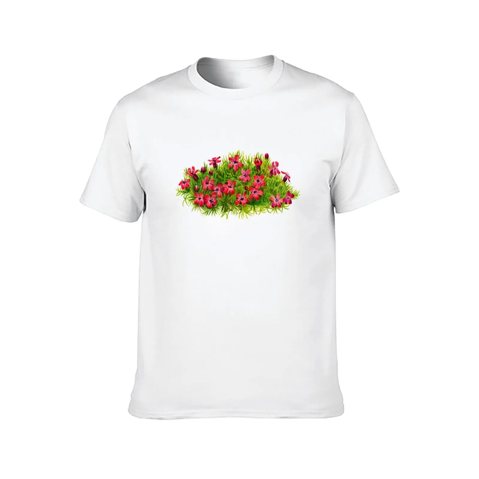 تي شيرت قطن (1924) Walcott Moss Essential Mary Vaux (قميص Silene قمصان Campion t-shirt acaulis) 100% من قبل الرجل #2