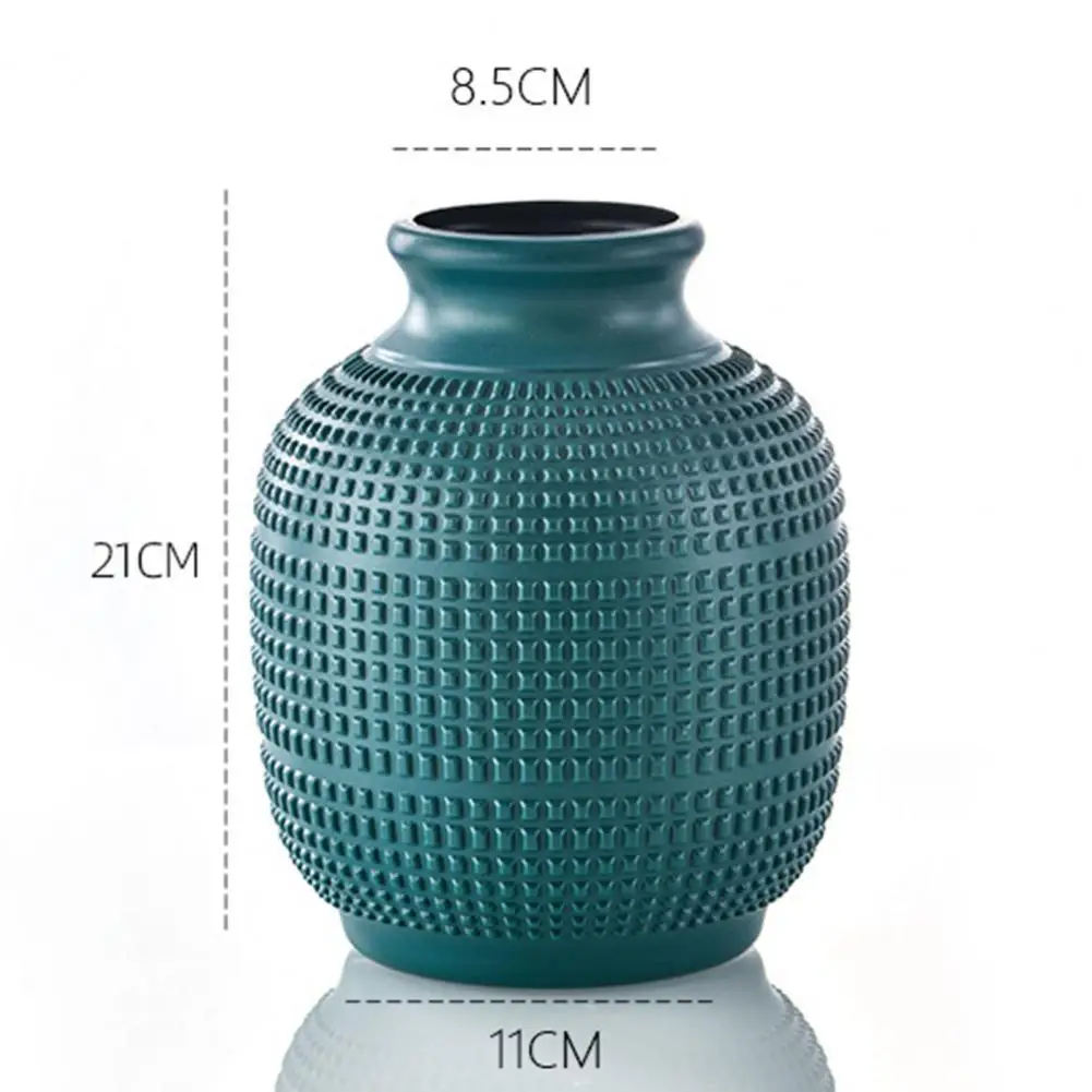 Plastic Flower Vase Modern Real Dried Flower Holder Floral Container Living Room Bedroom Table Centerpiece Decoration