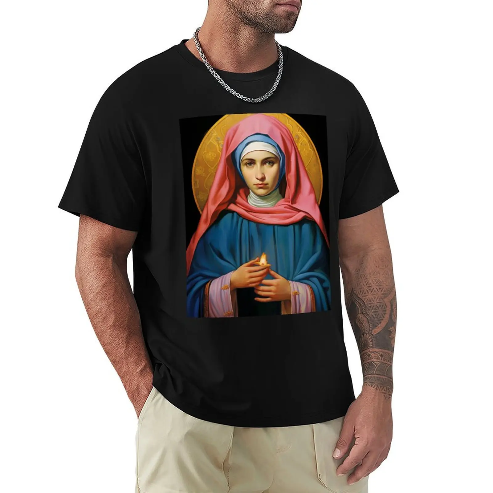 

Saint Bernadette T-Shirt anime clothes vintage anime shirt korean fashion funny t shirts for men