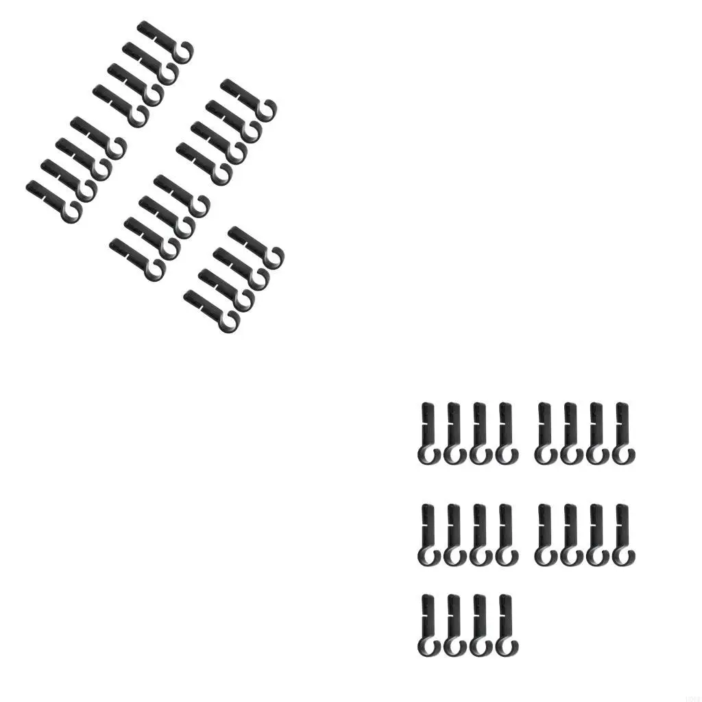 

20Pcs Headlamp Clip Hook Hard Hat Light Clip for Rapid Attachment on Safety Helmets Offering Antislip