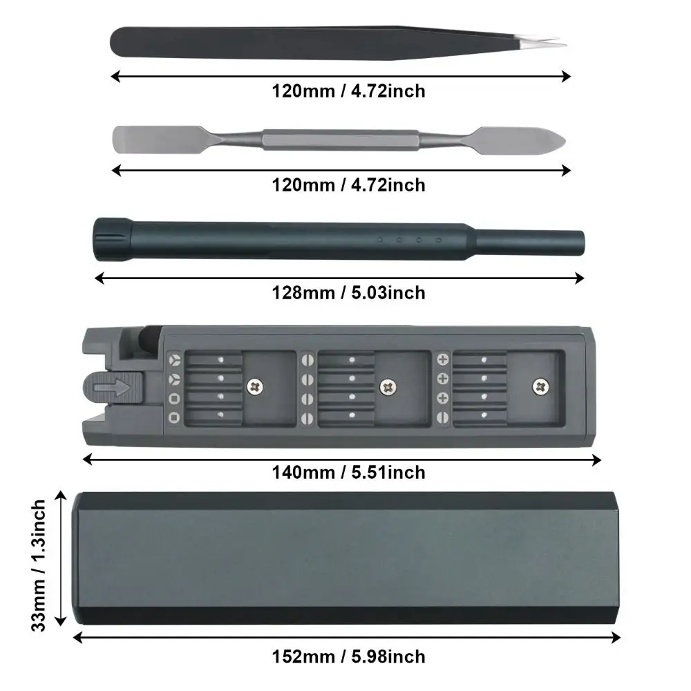 Precision 44 in 1 Screwdriver S2 Phillips Slotted Hand Tools Mini Screw Driver Maintenance Professional Repair Tool Kit Laptops