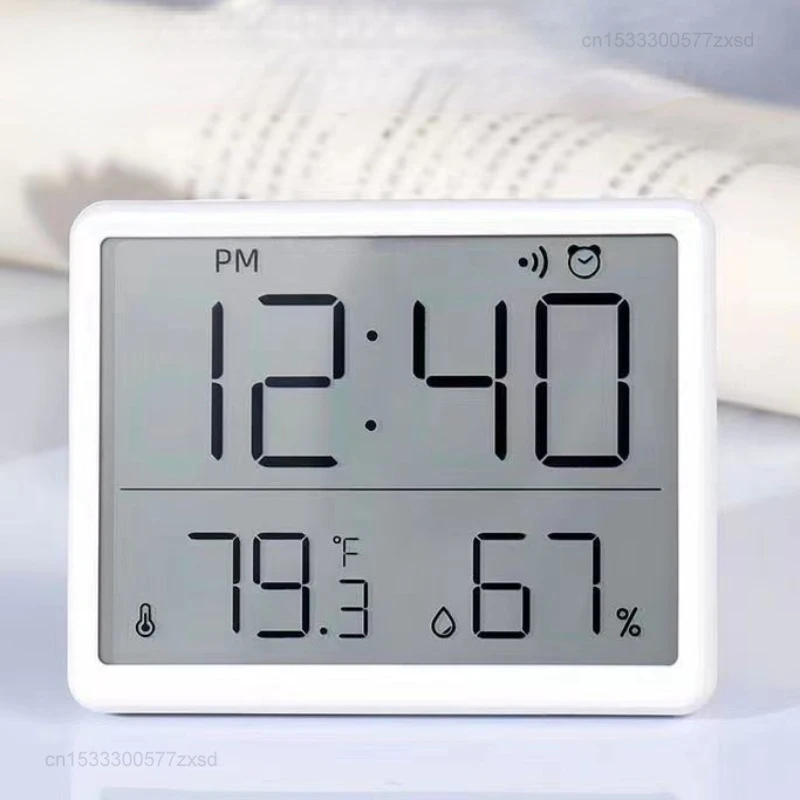 Imagem -02 - Xiaomi-termômetro Multifuncional e Higrômetro Monitor Eletrônico Automático de Temperatura e Umidade Relógio Doméstico