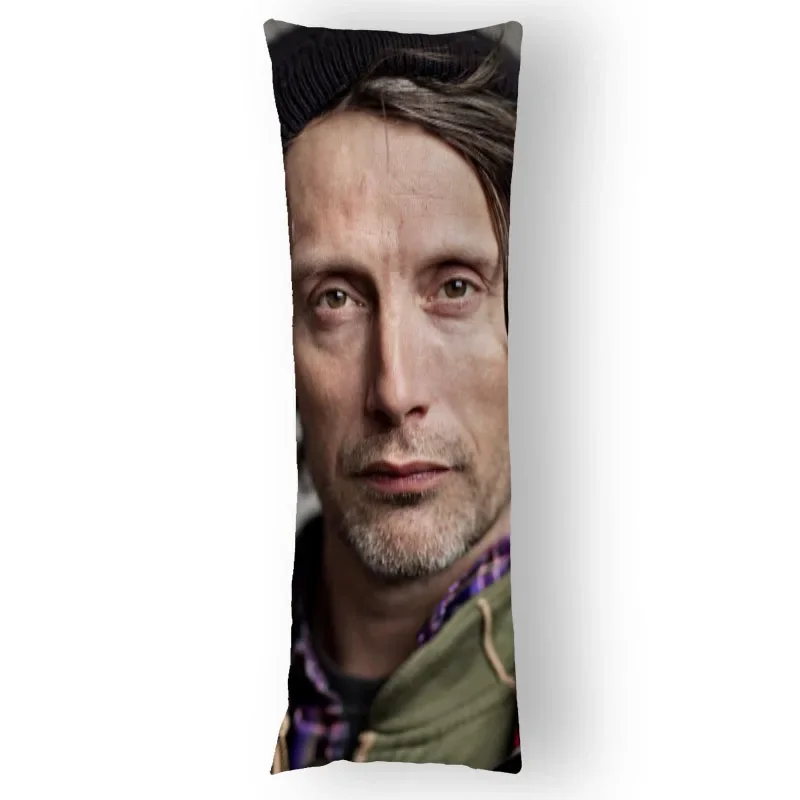 Mads Mikkelsen Body Pillow Case Genshin Impact Diluc Decorative Cover 50x150cm Home Decoration Pillowcases Printed Long 12.15