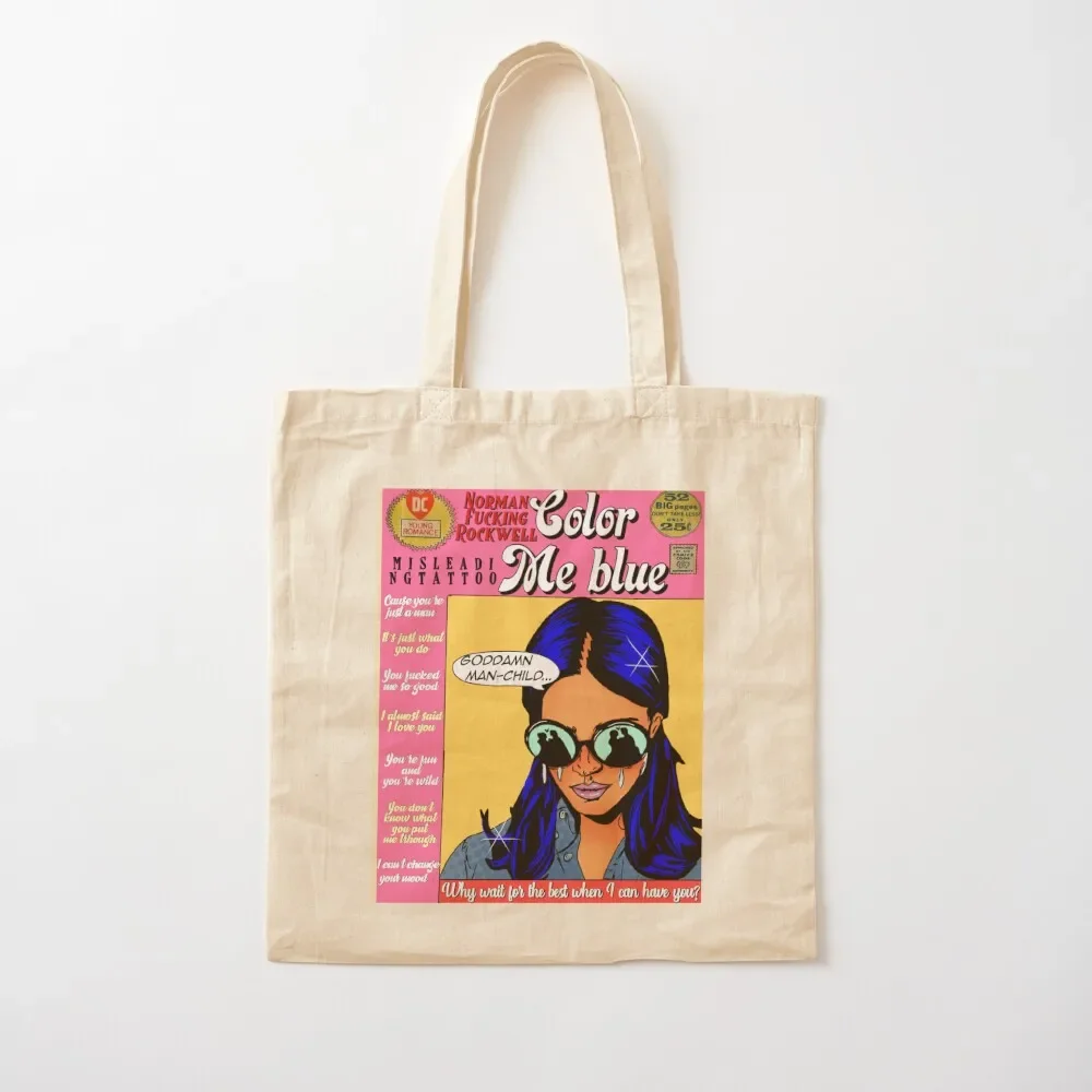 

2025 New Bags Color me blue Tote Bag Eco bag Women bags