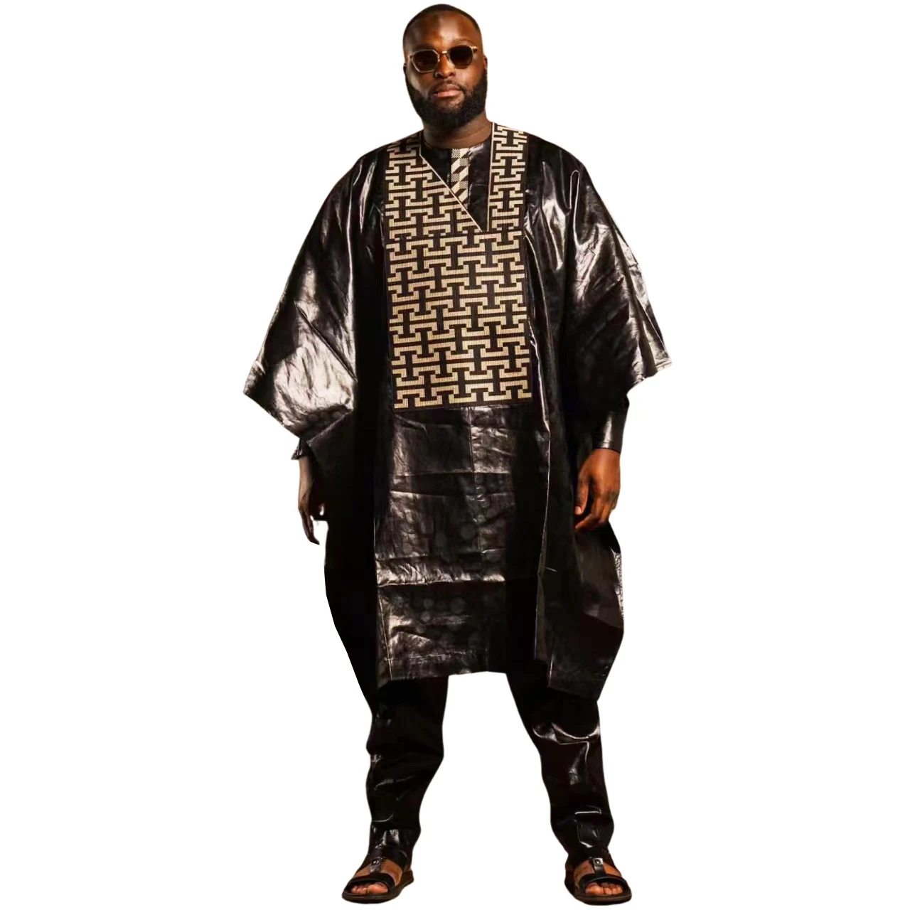 

African Clothes For Man Embroidery Design Top Long Sleeve