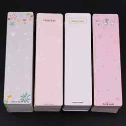 10pcs Multiple Card Slots Display Paper Card 6.5x24cm Long Cardboard  for DIY Hair Jewelry Hairclip Hairpin Retail Packaging Tag