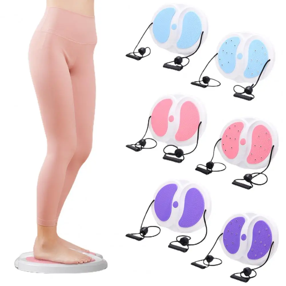 

Waist Twisting Tool Home Gym Waist Twist Board with Resistance Rope Foot Massager for Abdominal Muscles Strengthening Twisting