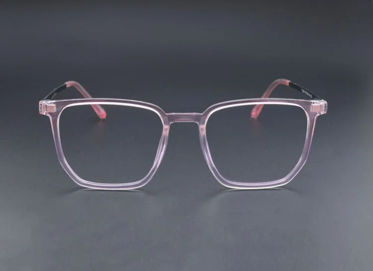 Transparente Brille Magnet Sonnenbrille Clip gespiegelt Magnet clip auf Brille rosa Rezept Myopie Brille Rahmen lila – Detail 17
