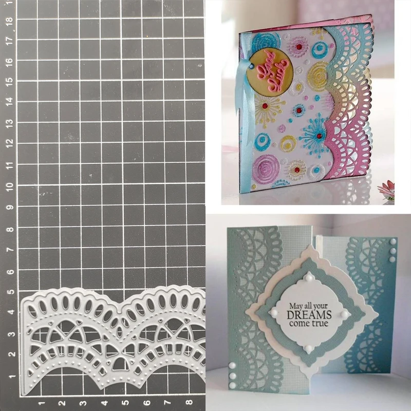 

Lace Wave Metal Cutting Dies Stencil Scrapbook Diy Album Stamp Paper Card Embossing Decor Craft Knife Mould