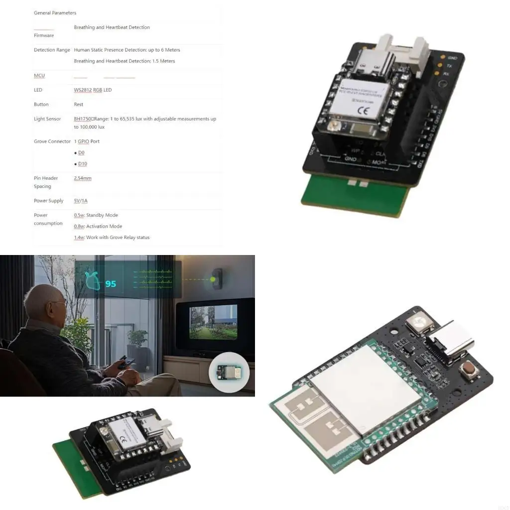 

900F MR60BHA2 60GHz Sensoring with WiFi Connection Customizable Interaction